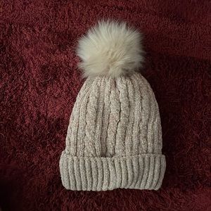 Beige beanie